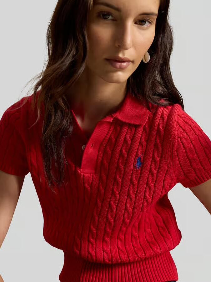 Polo Ralph Lauren regular fit gebreid poloshirt van puur katoen