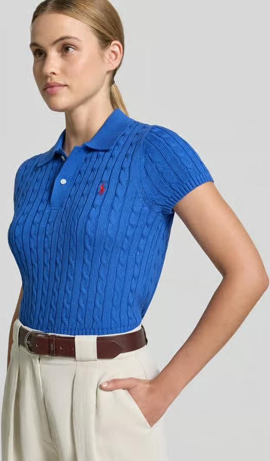 Polo Ralph Lauren regular fit gebreid poloshirt van puur katoen