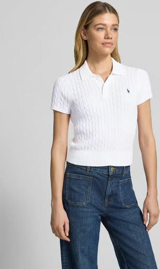 Polo Ralph Lauren regular fit gebreid poloshirt van puur katoen - Foto 4