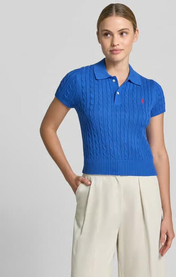 Polo Ralph Lauren regular fit gebreid poloshirt van puur katoen - Foto 3