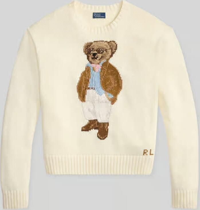 Polo Ralph Lauren Regular fit gebreide pullover met ijsbeer