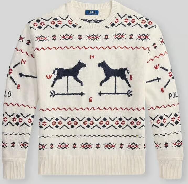Polo Ralph Lauren regular fit gebreide pullover van mix van katoen en linnen en kasjmier - Foto 2