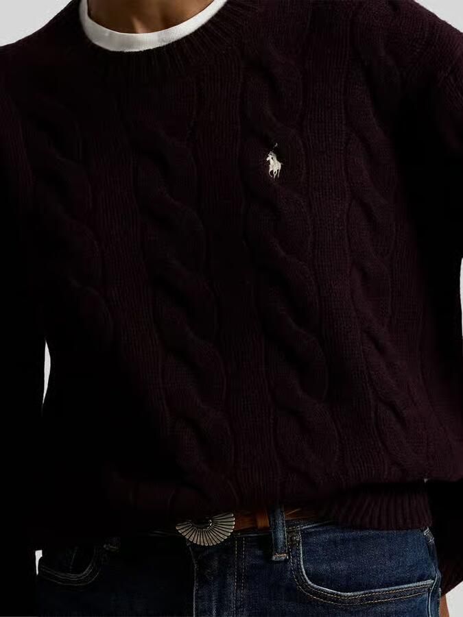 Polo Ralph Lauren regular fit gebreide pullover van mix van wol en kasjmier