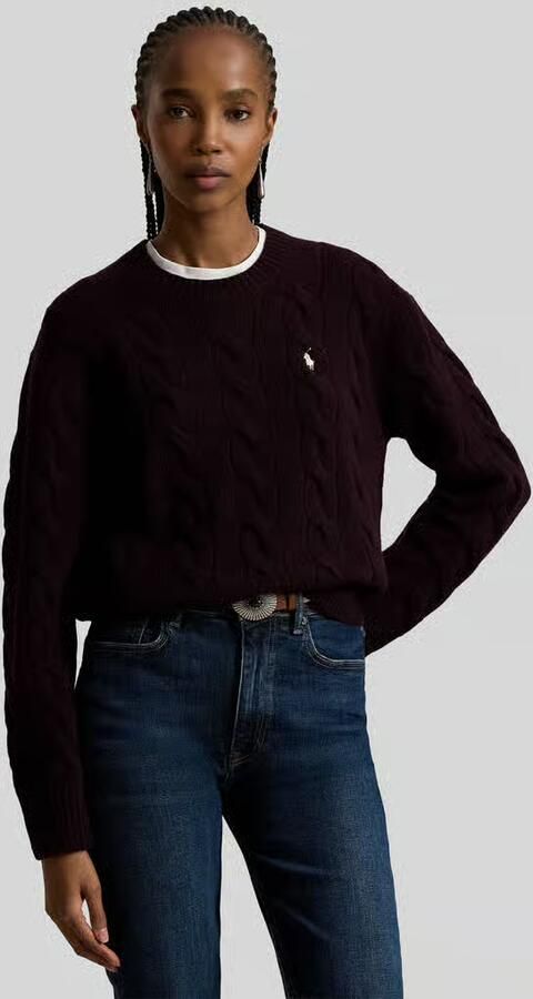 Polo Ralph Lauren regular fit gebreide pullover van mix van wol en kasjmier - Foto 3
