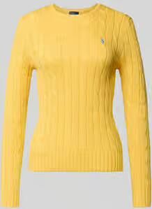 Polo Ralph Lauren regular fit gebreide pullover van puur katoen model 'JULIANNA-LONG'