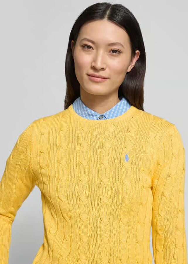 Polo Ralph Lauren regular fit gebreide pullover van puur katoen model 'JULIANNA-LONG'