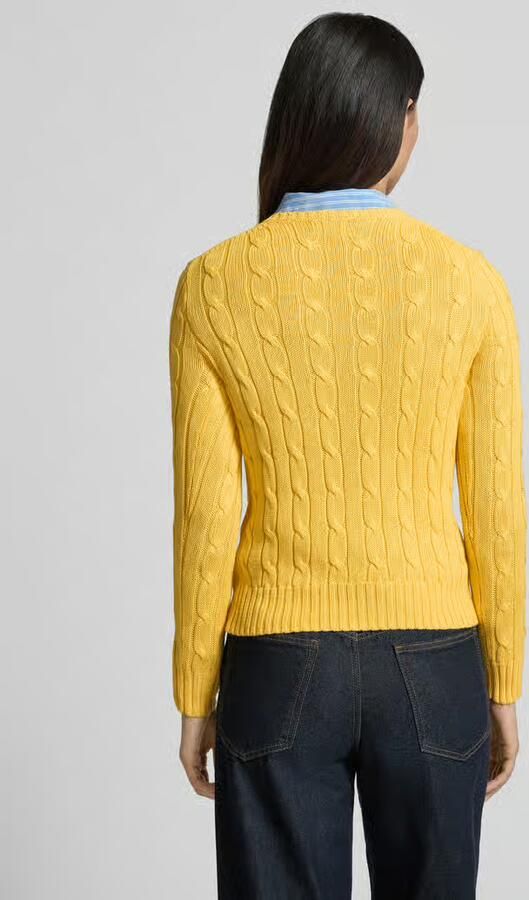 Polo Ralph Lauren regular fit gebreide pullover van puur katoen model 'JULIANNA-LONG' - Foto 3