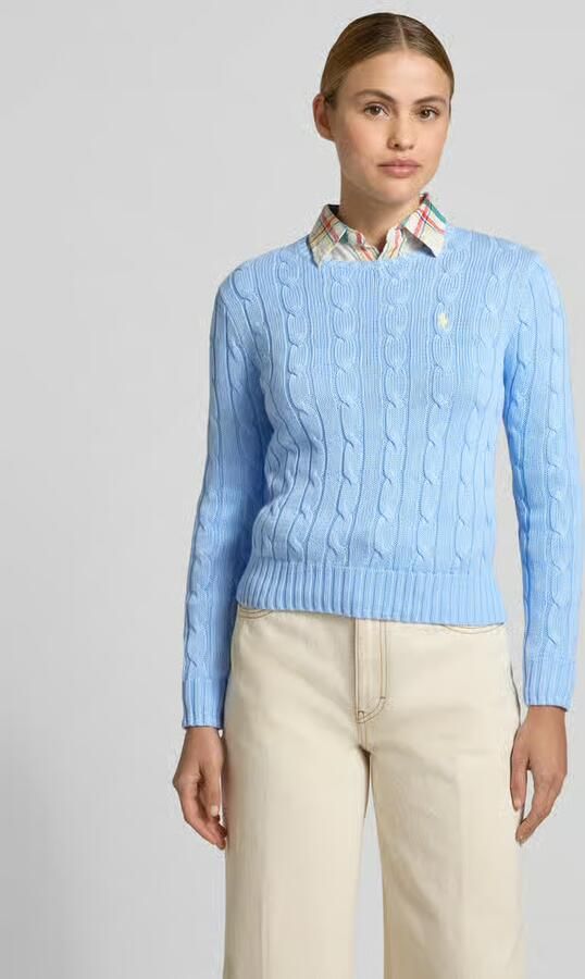 Polo Ralph Lauren regular fit gebreide pullover van puur katoen model 'JULIANNA-LONG' - Foto 3