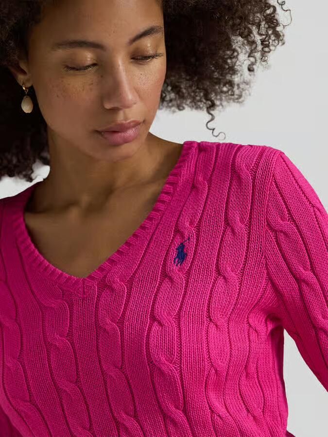 Polo Ralph Lauren regular fit gebreide pullover van puur katoen model 'KIMBERLY'