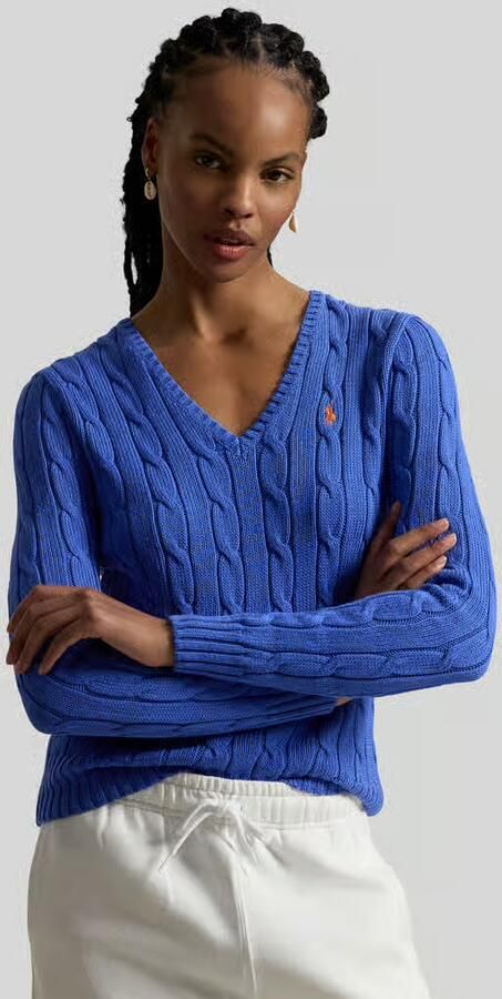Polo Ralph Lauren regular fit gebreide pullover van puur katoen model 'KIMBERLY' - Foto 4