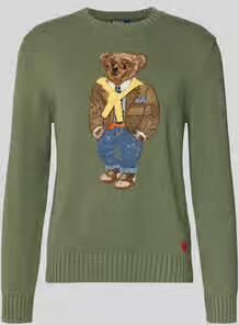 Polo Ralph Lauren regular fit gebreide pullover van puur katoen