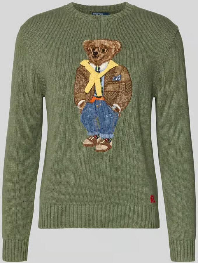 Polo Ralph Lauren Regular fit gebreide pullover van zuiver katoen