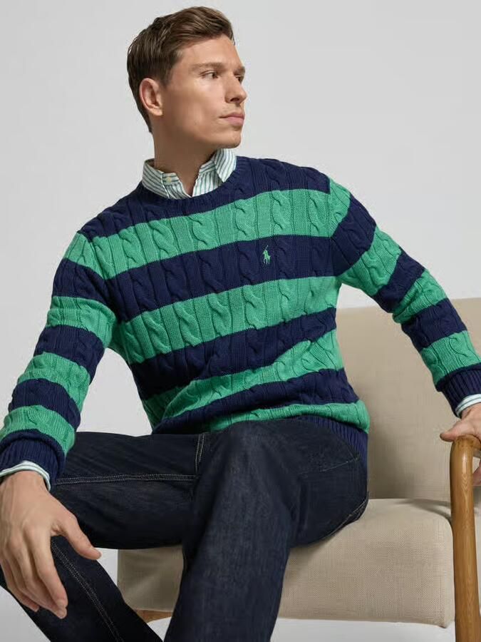 Polo Ralph Lauren Regular fit gebreide pullover van zuiver katoen - Foto 2