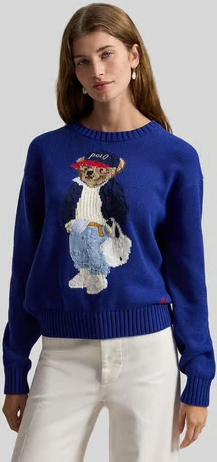 Polo Ralph Lauren Regular Fit gebreide trui met Polo-Bear-intarsia - Foto 4
