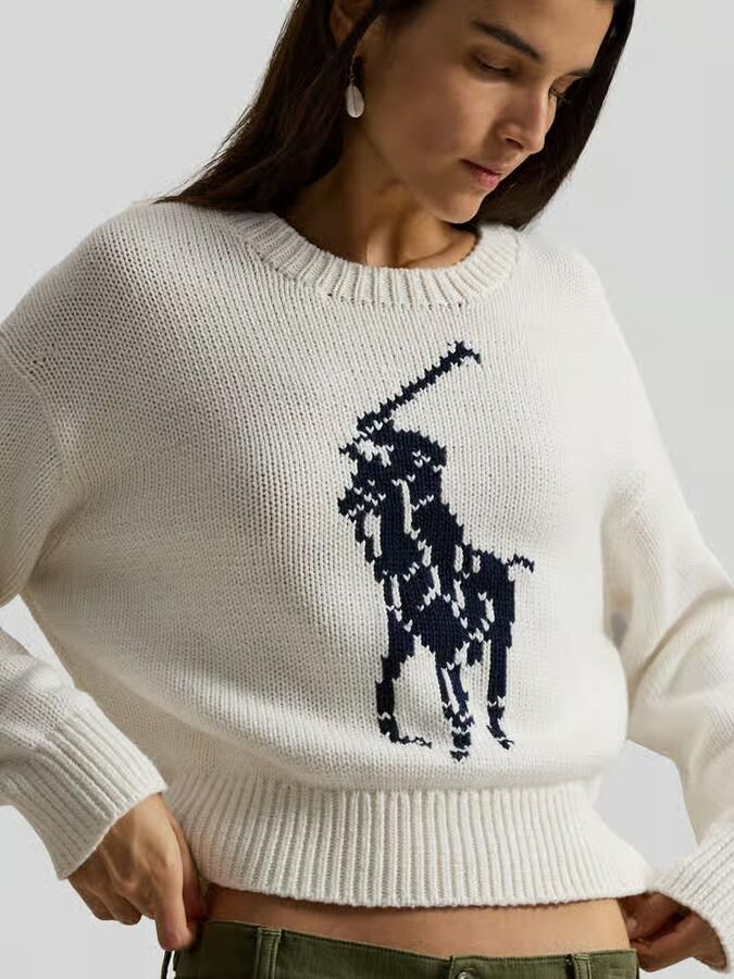 Polo Ralph Lauren Regular Fit gebreide trui van puur katoen