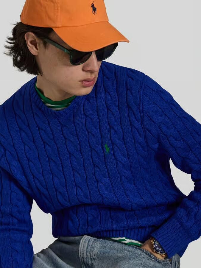 Polo Ralph Lauren Regular Fit gebreide trui van puur katoen
