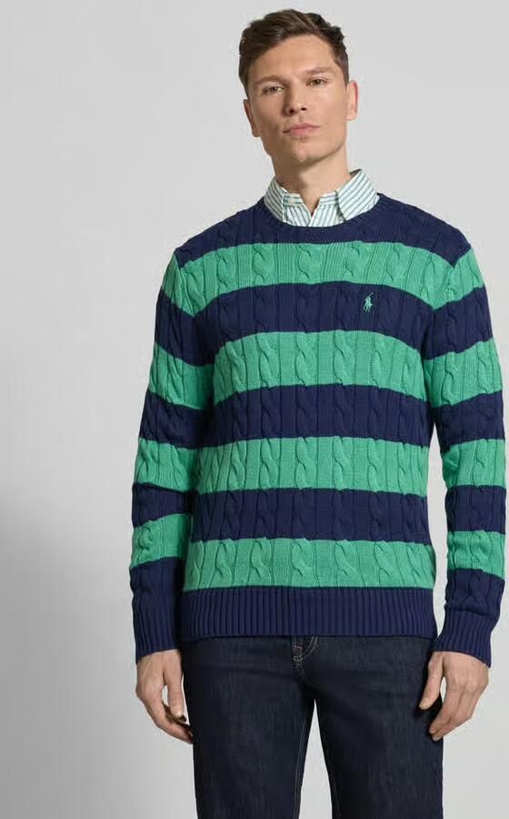 Polo Ralph Lauren Regular fit gebreide pullover van zuiver katoen - Foto 4