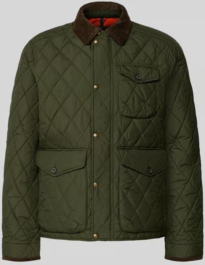 Polo Ralph Lauren Regular fit gewatteerd jack met drukknoopsluiting
