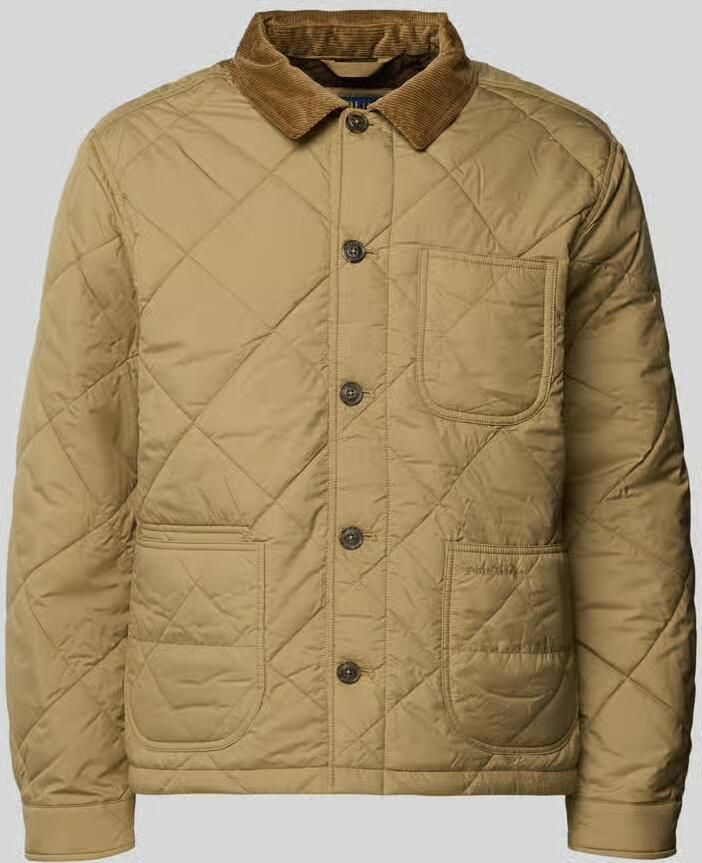 Polo Ralph Lauren Regular fit gewatteerd jack met kentkraag