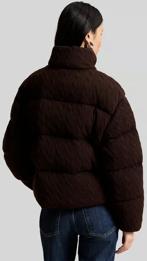 Polo Ralph Lauren Regular fit gewatteerd jack van mix van wol en kasjmier - Foto 3