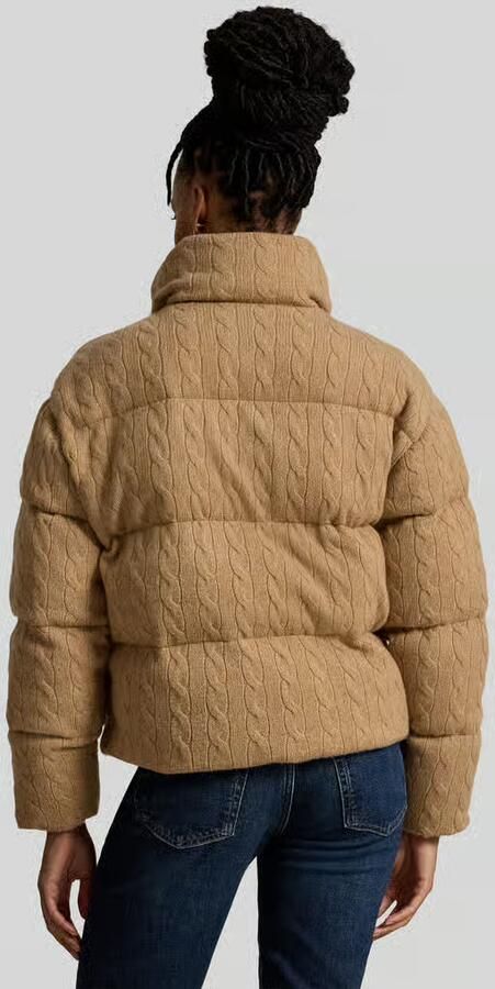 Polo Ralph Lauren Regular fit gewatteerd jack van mix van wol en kasjmier - Foto 3