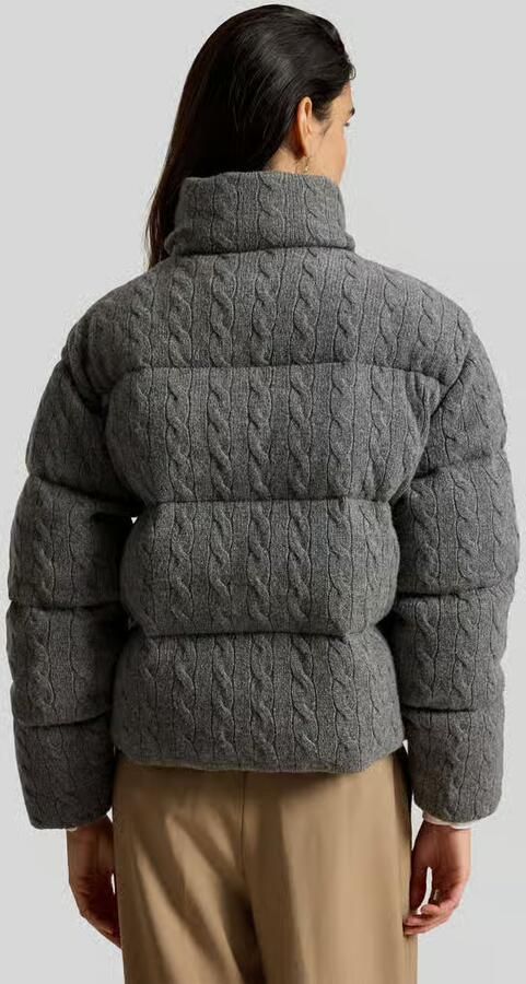 Polo Ralph Lauren Regular fit gewatteerd jack van mix van wol en kasjmier - Foto 3