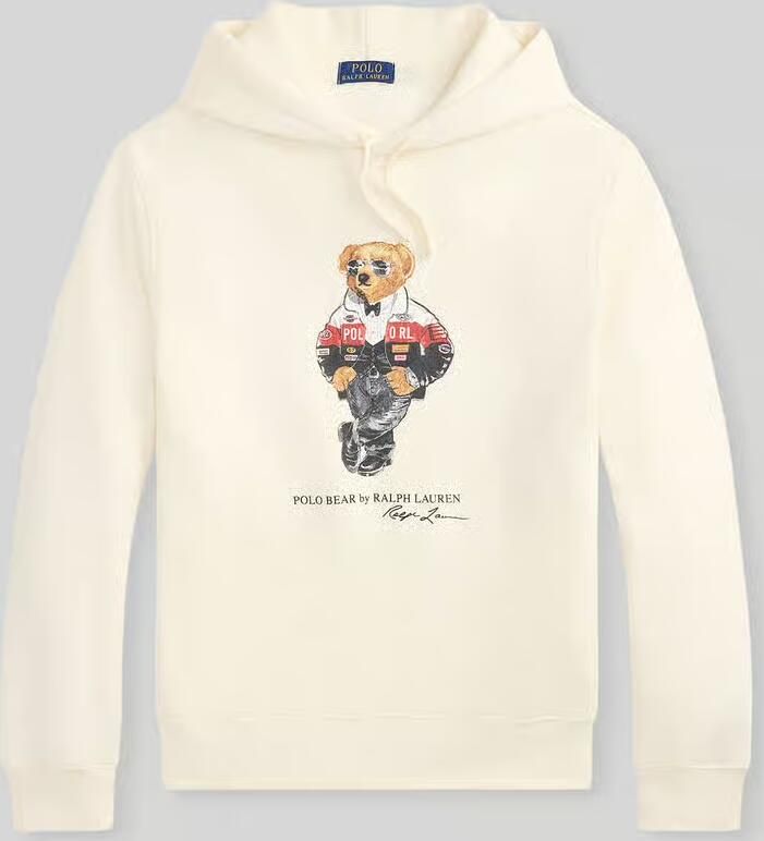 Polo Ralph Lauren Regular fit hoodie met iconisch beermotief van puur katoen