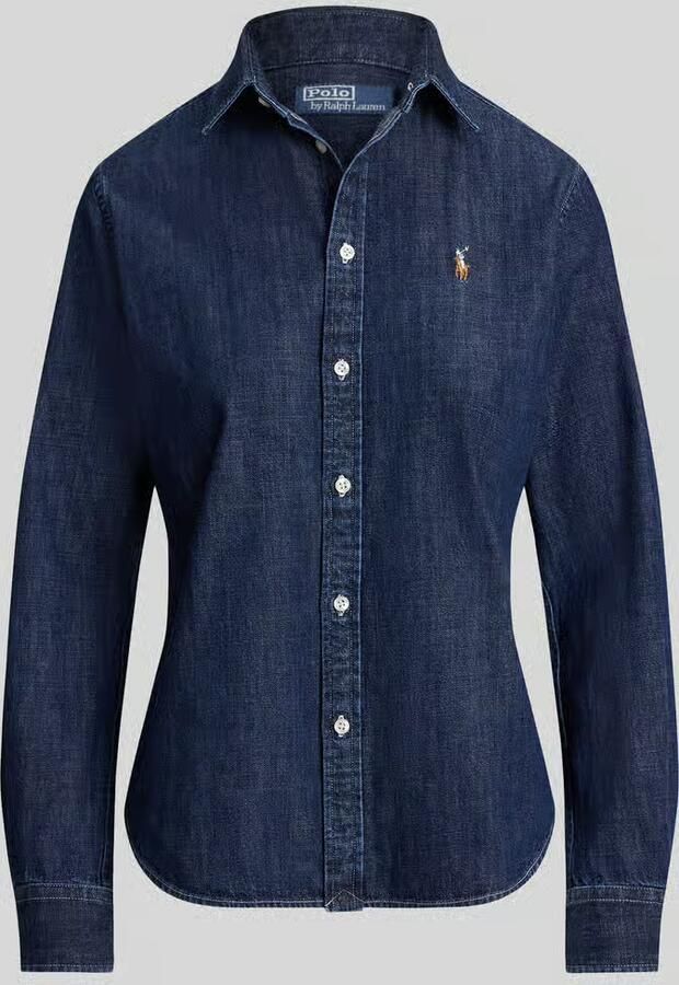 Polo Ralph Lauren regular fit jeansblouse van puur katoen - Foto 2