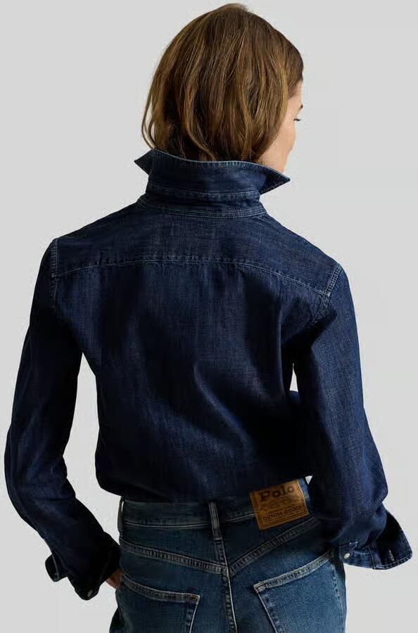 Polo Ralph Lauren regular fit jeansblouse van puur katoen - Foto 2