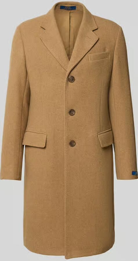 Polo Ralph Lauren Regular fit lange jas van wolmix