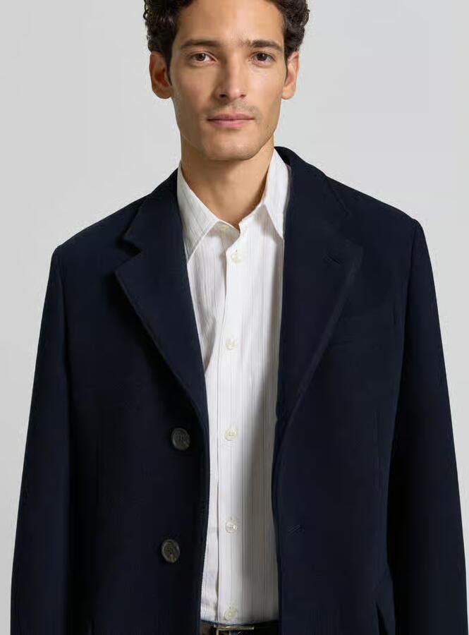 Polo Ralph Lauren Regular fit lange jas van wolmix - Foto 2