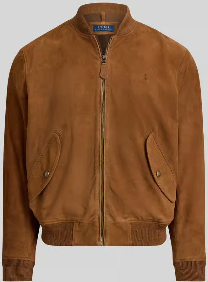 Polo Ralph Lauren Regular fit leren jack met zijwaartse klepzakken - Foto 2