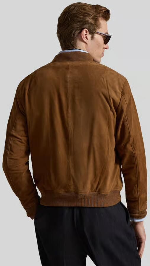 Polo Ralph Lauren Regular fit leren jack met zijwaartse klepzakken - Foto 2
