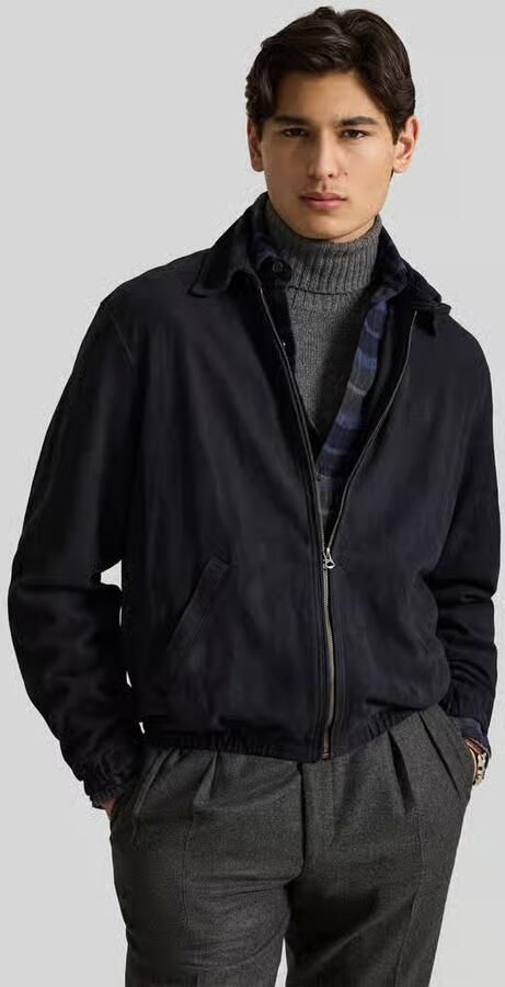 Polo Ralph Lauren Regular fit leren jack van echt schapenleer - Foto 3