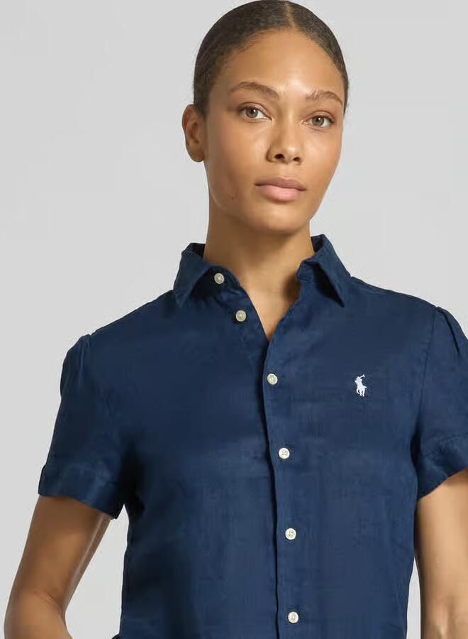 Polo Ralph Lauren regular fit linnen blouse van puur linnen