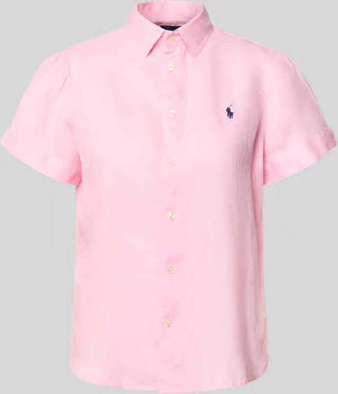 Polo Ralph Lauren regular fit linnen blouse van puur linnen - Foto 2