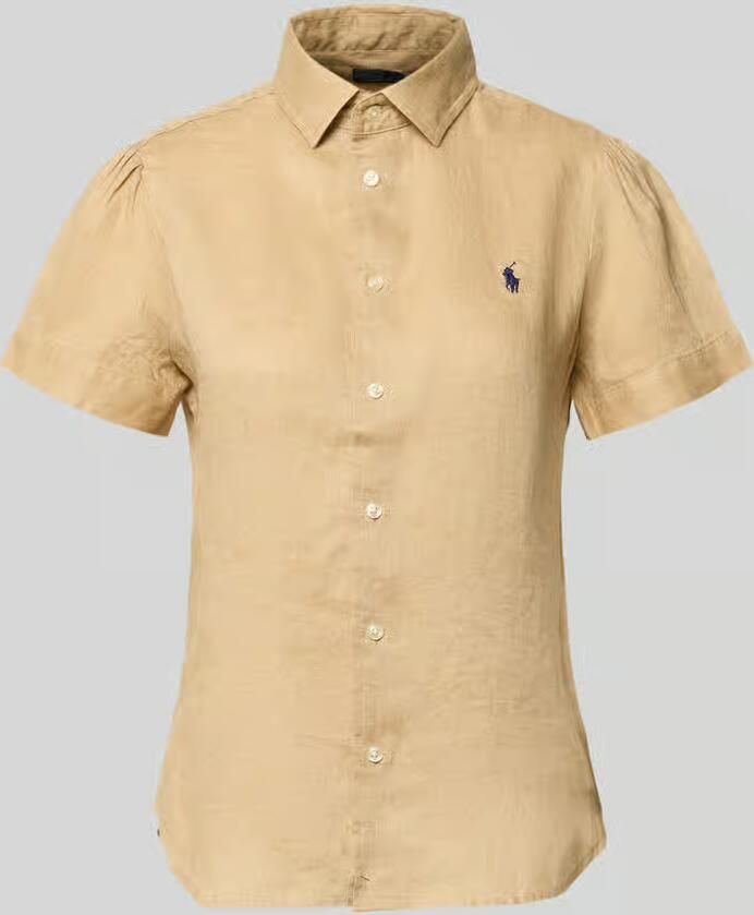 Polo Ralph Lauren regular fit linnen blouse van puur linnen - Foto 2