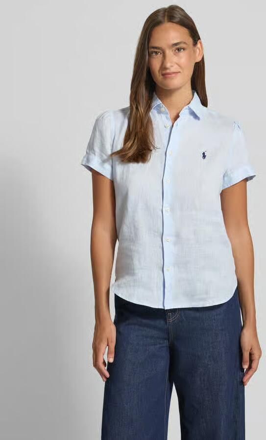 Polo Ralph Lauren regular fit linnen blouse van puur linnen - Foto 4