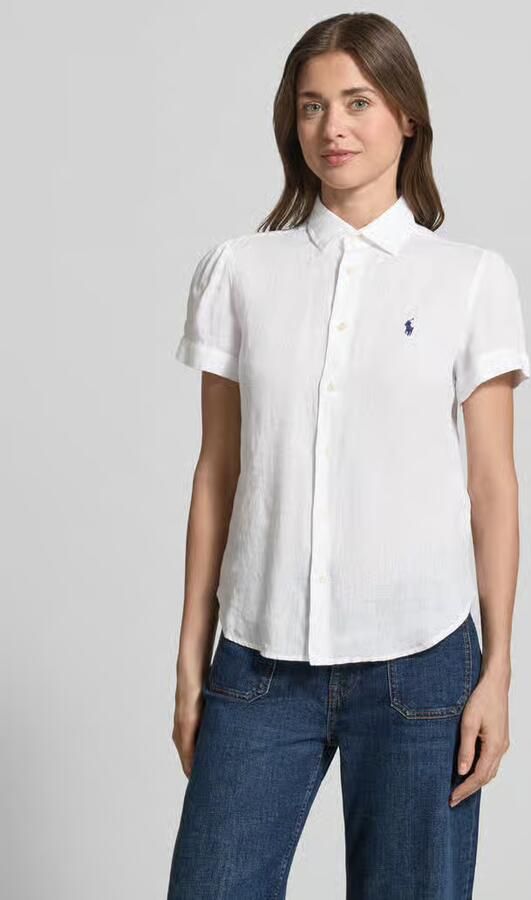 Polo Ralph Lauren regular fit linnen blouse van puur linnen - Foto 2