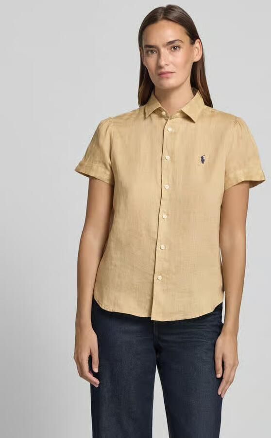 Polo Ralph Lauren regular fit linnen blouse van puur linnen - Foto 4