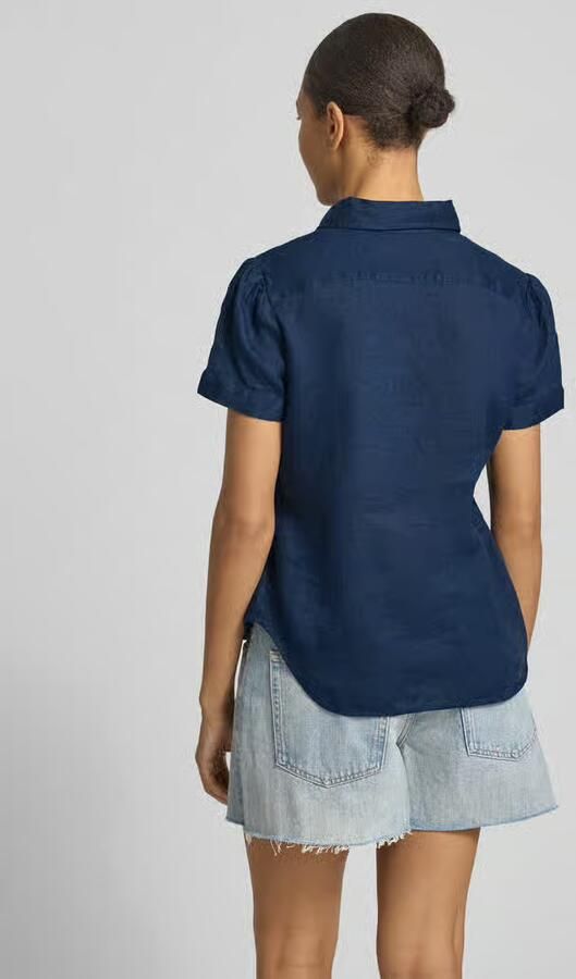 Polo Ralph Lauren regular fit linnen blouse van puur linnen - Foto 4