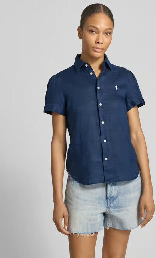 Polo Ralph Lauren regular fit linnen blouse van puur linnen - Foto 3