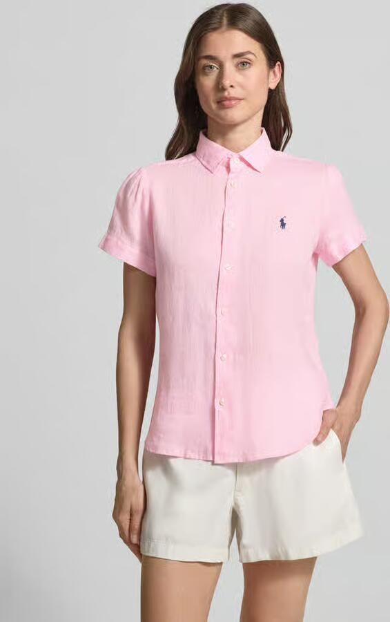 Polo Ralph Lauren regular fit linnen blouse van puur linnen - Foto 2