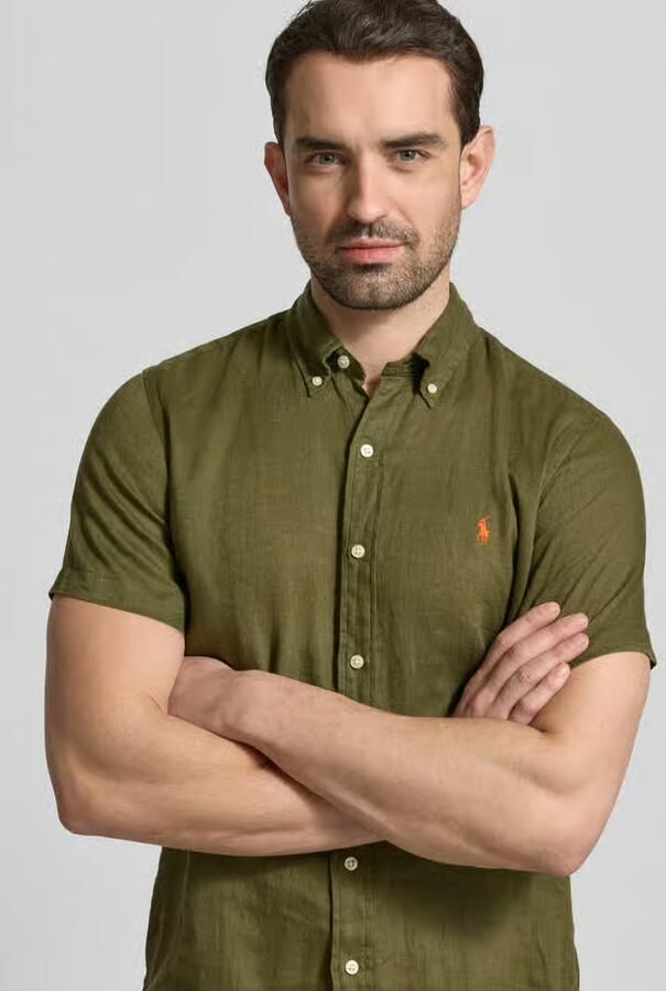 Polo Ralph Lauren Regular fit linnen overhemd met Button-downkraag