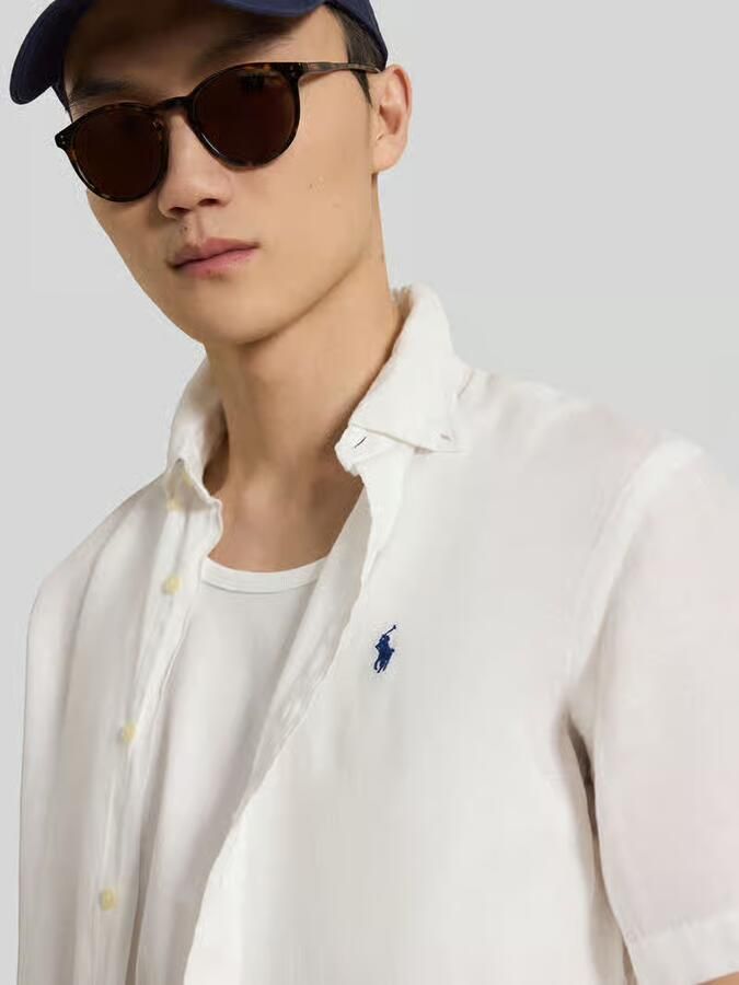 Polo Ralph Lauren Regular fit linnen overhemd met Button-downkraag