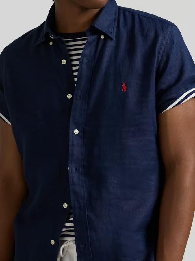 Polo Ralph Lauren Regular fit linnen overhemd met Button-downkraag