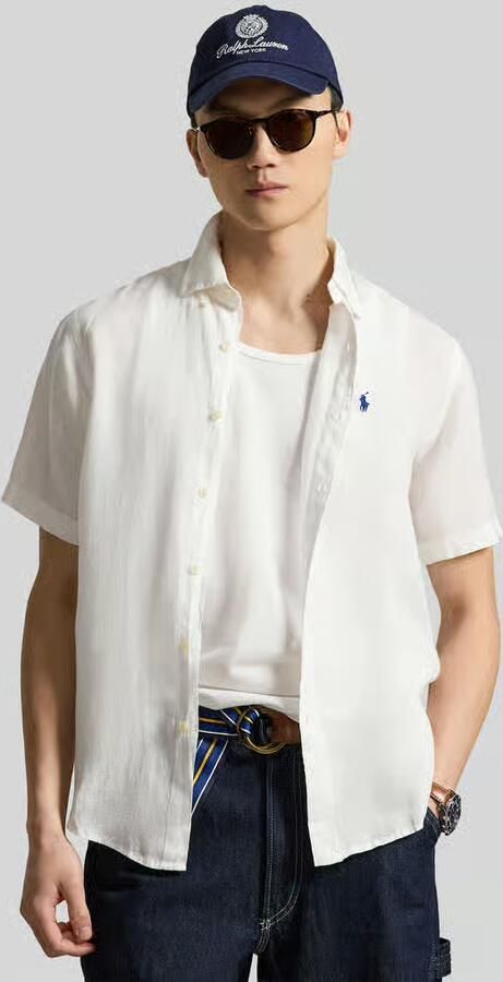 Polo Ralph Lauren Regular fit linnen overhemd met Button-downkraag - Foto 4