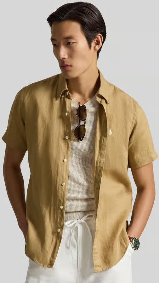 Polo Ralph Lauren Regular fit linnen overhemd met Button-downkraag - Foto 3