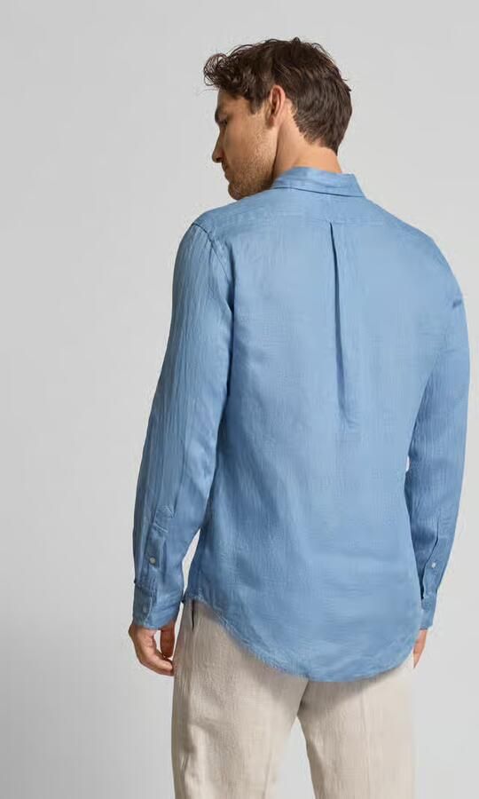 Polo Ralph Lauren Regular fit linnen overhemd met button-downkraag - Foto 4