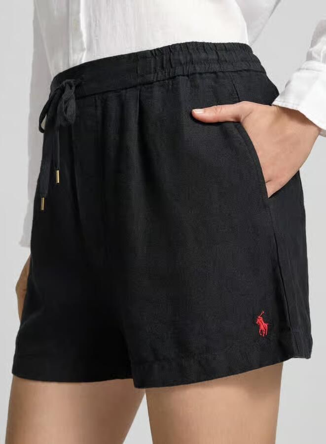 Polo Ralph Lauren regular fit linnen short met trekkoord